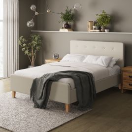 Ashbourne 4ft6 Double Upholstered Beds - Natural