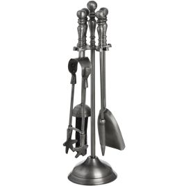 Antique Pewter Traditional Companion Set - Black