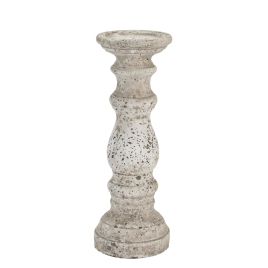 Classic Design Stone Ceramic Column Candle Holder
