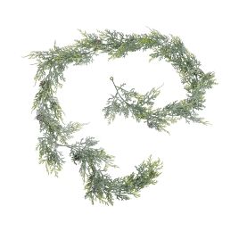 Brian Collection Frosted Pine Garland With Pinecones