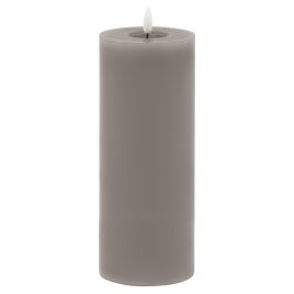 Delux Collection Melt Effect 3.5x9 LED Wax Candle - Grey