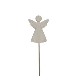 Whito Rustic Angel On Stand