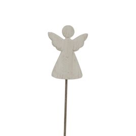 Whito Rustic Angel On Stand - Large