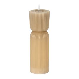 Nago Stone Carved LED Candle - 2.75x10