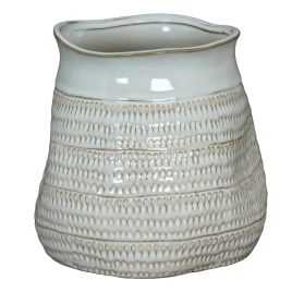 Tava Hewn Vase - Wide
