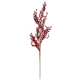 CRIMSON Medium Winter Branch Spray With Red Berries - Red