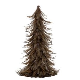 PLUME Small Fawn Feather Tree - Brown