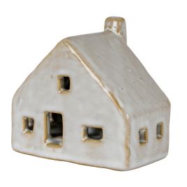 NEST Ceramic Cottage With LED Light - White