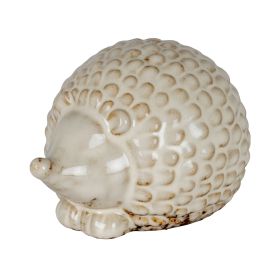 CELESTE Ceramic Round Small Hedgehog - White