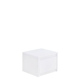 Bedside Table - ROME Nightstand White 47cm