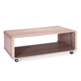 Sylacauga Rectangular Coffee Table Timeless Elegance in Natural Oak