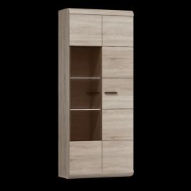 Kaleido Tall Display Cabinet - Oak Sonoma
