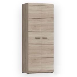 KALEIDO 2 Door Wardrobe Light Oak - 80cm