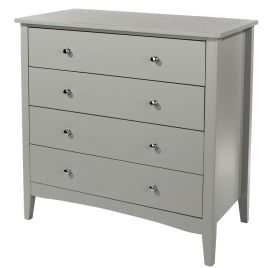 CASCAIS Grey Chest of Drawers - Medium-sized, 4 Drawers