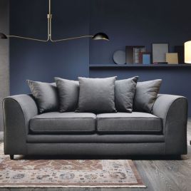 CHARMAINE 3 Seater Sofa - Dark Grey