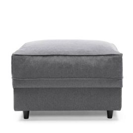 CHARMAINE Footstool - Dark Grey