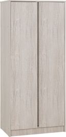 MALDEN 2 Door Wardrobe Light Oak - 80cm
