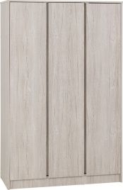 MALDEN 3 Door Wardrobe Light Oak - 115cm