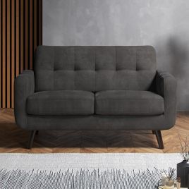 MAVERON Fabric 2 Seater Sofa - Graphite