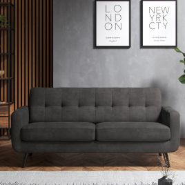 MAVERON Fabric 3 Seater Sofa - Graphite