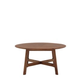 THORNWELL Round Coffee Table - Dark Oak