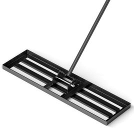 COMO Lawn Leveling Rak with Ergonomic Handle-91 x 25 cm-Black