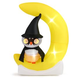 Outdoor Halloween Inflatable Decoration with LED Lights & Stakes - Multi Colour