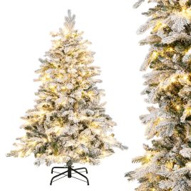 Flocked Artificial Christmas Tree with Branch Tips - Small