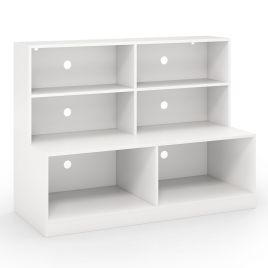 ERYNOA 2-in-1 Entryway Shoe Cabinet with 2 Anti-tipping Kits for Living Room-White