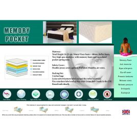 Cynon Taf Serenity Memory Pocket Mattress - 3ft Single