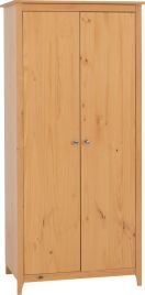 ONTARIO 2 Door Wardrobe Pine - 82cm