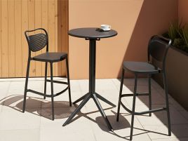 BIPAXI Garden Bar Table - Black