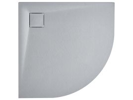 RAPON Shower Tray 80 x 80 x 3 cm Grey