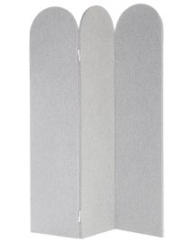 Acoustic 3 Panel Room Divider SLIMMY Light Grey 120 cm 160 cm