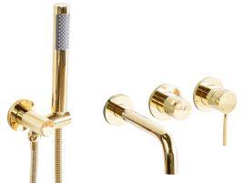 AXENFORD Wall Mounted Bath Shower Mixer Tap - Gold
