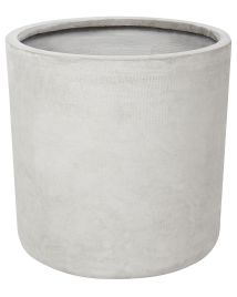 Plant Pot MESSENE Ceramic 41 cm Light Grey