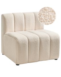 ROCKLEIGH Boucle Fabric Armchair - Light Beige
