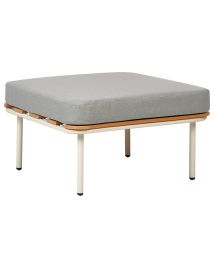 Garden Ottoman SENISE Metal Grey