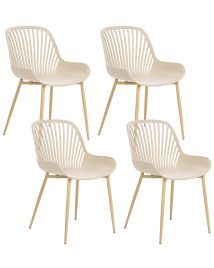 DINMERE Dining Chairs - Set of 4 - Beige
