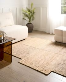 JARUXO Jute Rug- Beige, 160cm