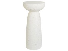 Accent Side Table Off-White Terrazzo Effect CADINI