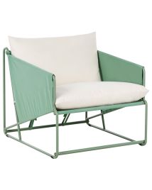 LIGHTHORNE Garden Chair with Cushion - Green