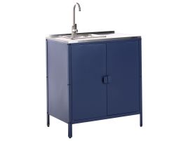 VLIAMA Outdoor Kitchen Cabinet with Sink Blue