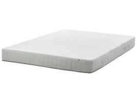 OMMY Pocket Spring Mattress Medium 160 x 200cm EU Kingsize - White with Grey