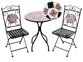 Bistro Set CARPINO Metal Black