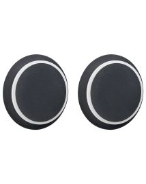EASTMEREWELL Metal Set of 2 Wall Lamps LED - Black