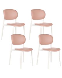 DEWHURSTON Set of 4 Garden Chairs - Pink