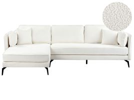 Right Hand Boucle Corner Sofa Off-White ALTAN