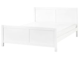 COVEI Bedframe Wood 160 x 200cm EU Kingsize Bed White