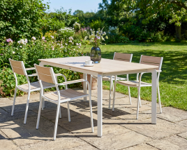 DERUXO Garden Dining Table - Beige